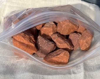 1 libra de roca roja de Sedona, tamaño de 1 a 3 pulgadas, Cathedral Rock Vortex, piedras chamánicas naturales, relleno para jarrones, piedras decorativas, terrario, roca para paisajismo