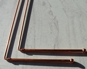 2pcs Pure Copper Dowsing Rods - Ideal for Water Witching, Water Divination, Spiritual Exploration & Golden Detection