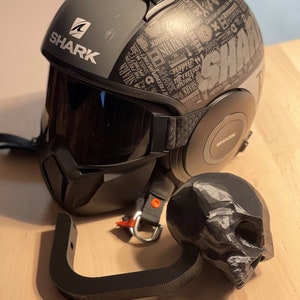 Motorcycle Helmet hanger - helmet wall hook - helmet support - Helmet Rack - Helmet holder -Helmet display wall mount - motorcyclist gift