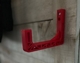 Roter Helmhalter -Helm Display/Aufhänger/Wandhaken/Stütze/Rack - Motorrad/Bike/Motocross