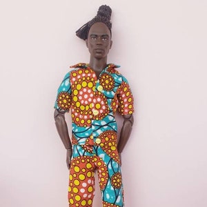 11.5 Inch Male Doll African Outfit