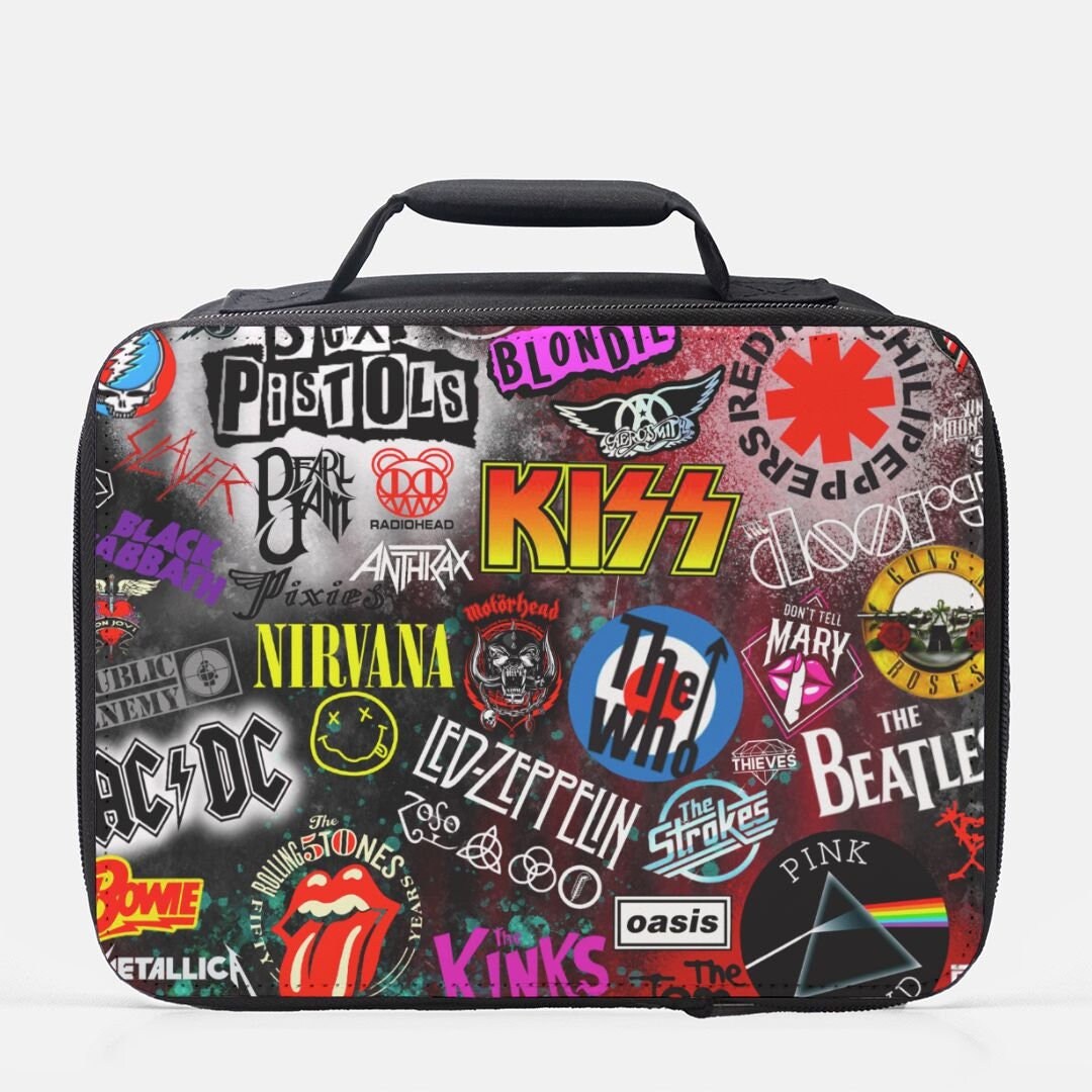 80's Rock Lunch Bag Punk Rock Lunch Bag Goth Lunch Bag Etsy