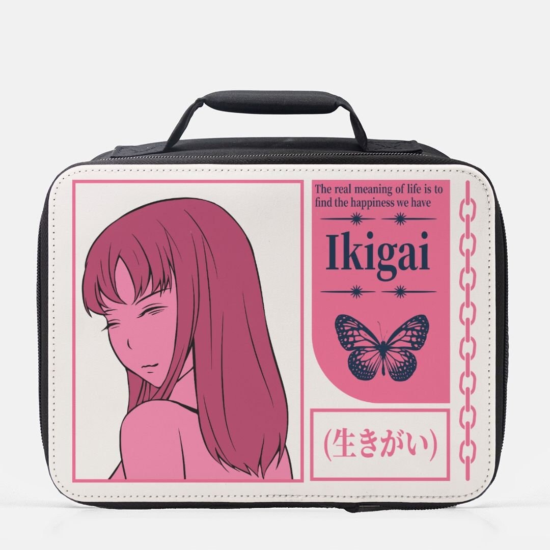 Ikigai Lunch Box, Anime Lunch Bag, Japanese Lunch Bag, Manga Gift