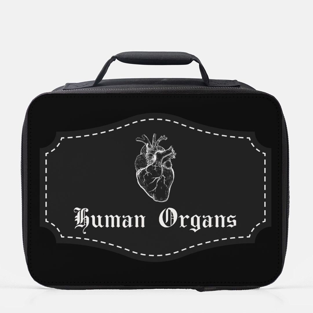 Funny Gothic Insulated Lunch Box: 'human Organs' Vintage Label - Etsy
