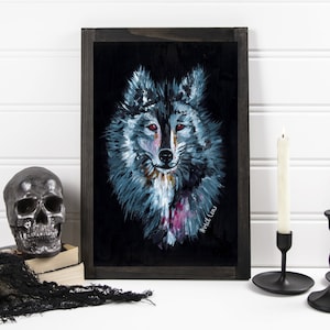 Wolf Spirit Animal Art Print: Totem Artwork (5x7)