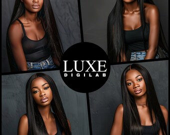 Afroamerikanisches Modell Stock Fotos: AI Beauty & Haarbilder (Digitaler Download)