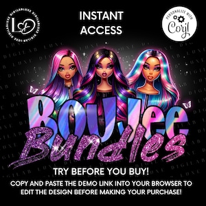 DIY Logo Template for Hair Salon, Wig Logo, Hair Logo, Bundles Logo, Hair Stylist Logo,