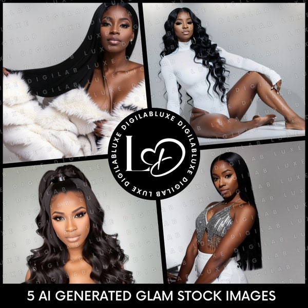 Stock Images - African American Model, Beauty Stock Photos, Hair Stock Photos, Makeup Stock Photos, Fashion Model, Wig Stock Photo