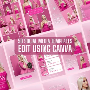 Pink Social Media Set