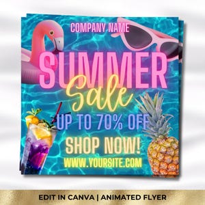 Summer Hair Flyer, Hair Booking Flyer, June Appointment Flyer, Canva Hair Template, Editable Salon Flyer, Summer Sale Flyer