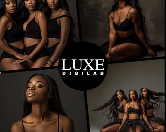 African American Model Stock Photos: Hair, Beauty, Cosmetics (Digital Download)