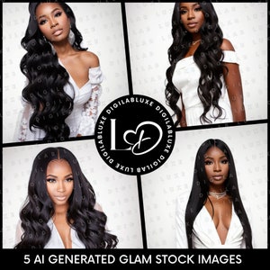 Stock Images - African American Model, Beauty Stock Photos, Hair Stock Photos, Makeup Stock Photos, Fashion Model, Wig Stock Photo