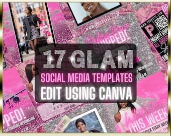 Social Media Kit for Wigs, Hair Extensions, Beauty Business and Boutique Instagram Flyers