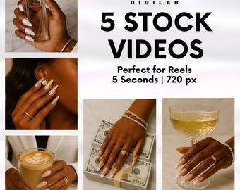 Nail Stock Videos: Beauty Reels for Nail Business (Digital Download)