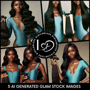 Stock Images - African American Model, Beauty Stock Photos, Hair Stock Photos, Makeup Stock Photos, Fashion Model, Wig Stock Photo