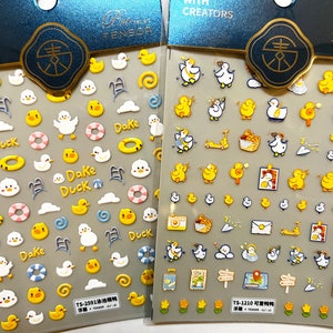 5D nail stickers, embossed, anime nail stickers