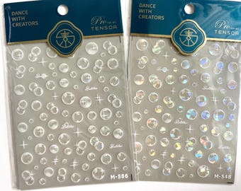 5D animal stickers, cute bubble stickers, cute stickers, nail decals