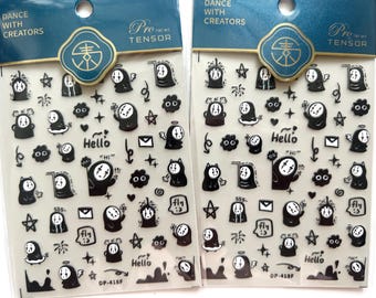 Nail stickers, cute stickers, anime stickers, diy nails, nail art, nail design