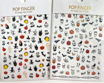 Stickers 3D, en relief, Stickers Halloween