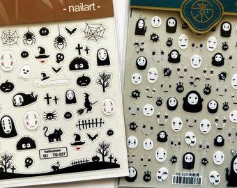 Nail stickers, cute stickers, anime stickers, diy nails, nail art, nail design