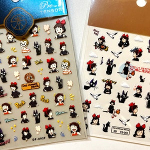 5D nail stickers, embossed, anime nail stickers, cute nail stickers