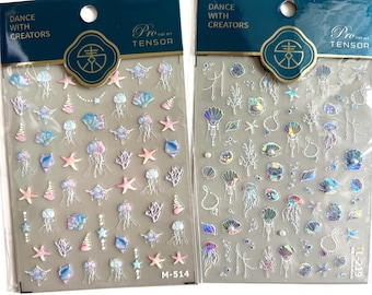 5D nail stickers, cute stickers, stickers, nail decals