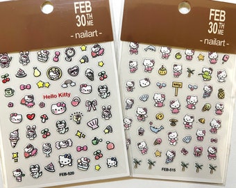 5D-nagelstickers, reliëf, anime-nagelstickers