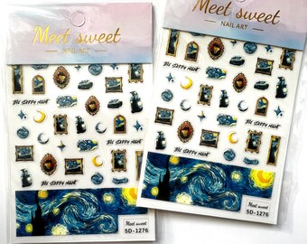 stickers, cute stickers, nail stickers, cute nail decals