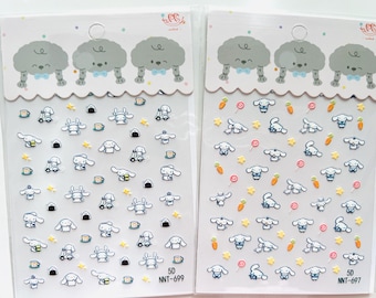 5D-nagelstickers, reliëf, anime-nagelstickers
