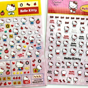 5D nail stickers, embossed, anime nail stickers