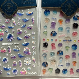 5D nail stickers, cute stickers, stickers, nail decals