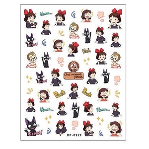 May include: A sheet of stickers featuring characters from the animated film 'My Neighbor Totoro'. The stickers are colorful and feature various characters from the film, including Totoro, the sisters, and other creatures. The stickers are arranged in a grid pattern and are ready to be peeled and applied to any surface.