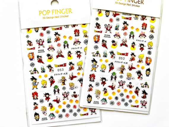 Nail stickers, cute nail stickers, anime stickers, anime decals