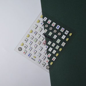 Nail stickers, cute stickers, mahjong stickers, mahjong nails bild 3