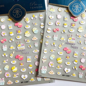 5D stickers, cute stickers, stickers, nail decals