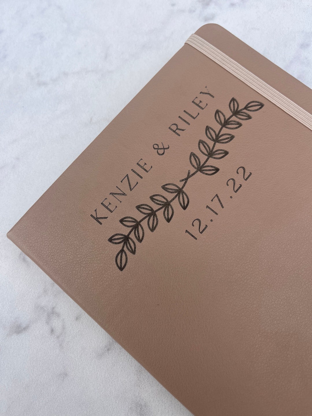 Couples Anniversary Journal Scrapbook - 1st To 75th Year Memory Book With Photo Spaces, Grey Cover - View #2