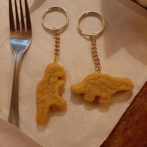 dino nugget keychain