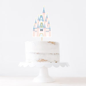 Princess Cake Topper, Princess Birthday Cake Topper, Castle Cake Topper, Fairytale Cake Topper, Girl Birthday Cake Topper, Princess Birthday
