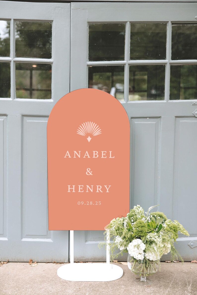 Arched Wedding Sign, Wedding Welcome Sign, Wedding Welcome Sign ...