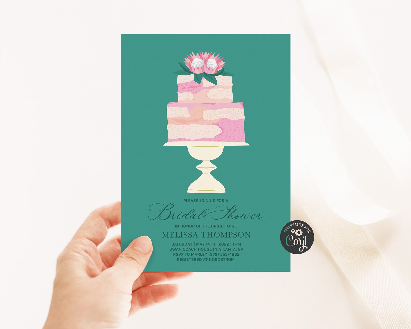 Editable Bridal Shower Invitation Bridal Luncheon Invitation Etsy