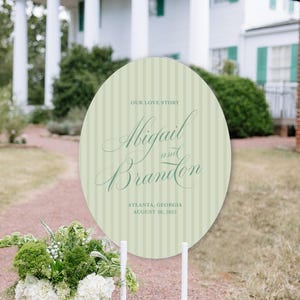 Custom Oval Welcome Sign, Wedding Welcome Sign, Oval Welcome Sign ...