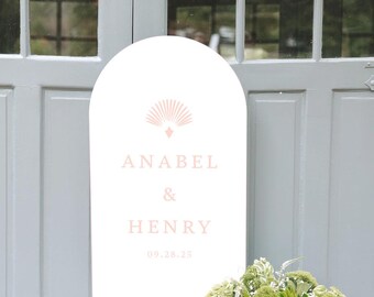 Arched Wedding Sign, Wedding Welcome Sign, Wedding Welcome Sign, Wedding Sign, Wedding Signage, Waterproof Sign, Baby Shower Sign