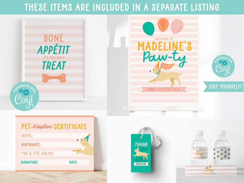 Printable Puppy Party Invitation Puppy Invitation Dog | Etsy