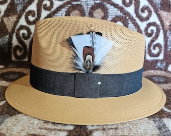Mocha Lowrider Stingy Brim Fedora | Mastermind Hats | Lowrider Fedora