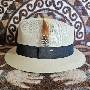 Khaki Lowrider Stingy Brim Fedora | Mastermind Hats | Lowrider Fedora