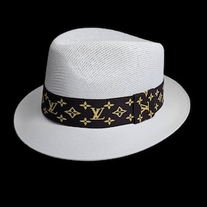 Fashionable White Lowrider Stingy Brim Fedora | Mastermind Hats | Lowrider Fedora | Gift for Her