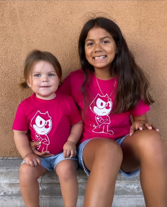Kids Felix the Cat|Lowrider|Kids Streetwear|Chicano Wear|Unisex|Kids Tees|LowriderWear|Lowrider Style|Chevy Tees|Impala Tees|Feliz the Cat