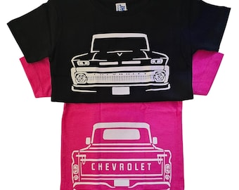 C10 Truck Outline|Lowrider|Kids Streetwear|Chicano Wear|Unisex|Kids Tees|Lowrider Wear|Lowrider Style|Chevy Tees|Impala Tees