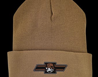 Unisex Felix the Cat warme Mütze | Hochwertige Mütze | Felix Chevron | Felix Fliege | Chevy Fliege