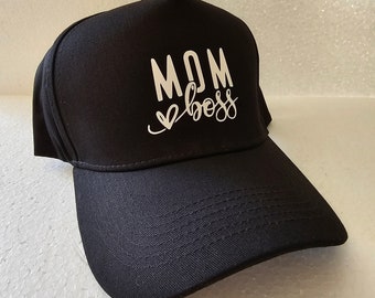 Boss Mom Dad Hat, Boss Cap, Mom Boss Hat, Gift Hat for Her,  Mom BosBaseball Hat, Mom Hat, Mom Gift Gift, Wifey Cap